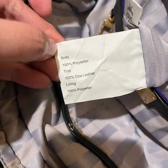 MCM 2WAY BLACK POLYESTER BAG - Picture 15 of 16